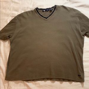 Vintage Olive V-Neck American Eagle